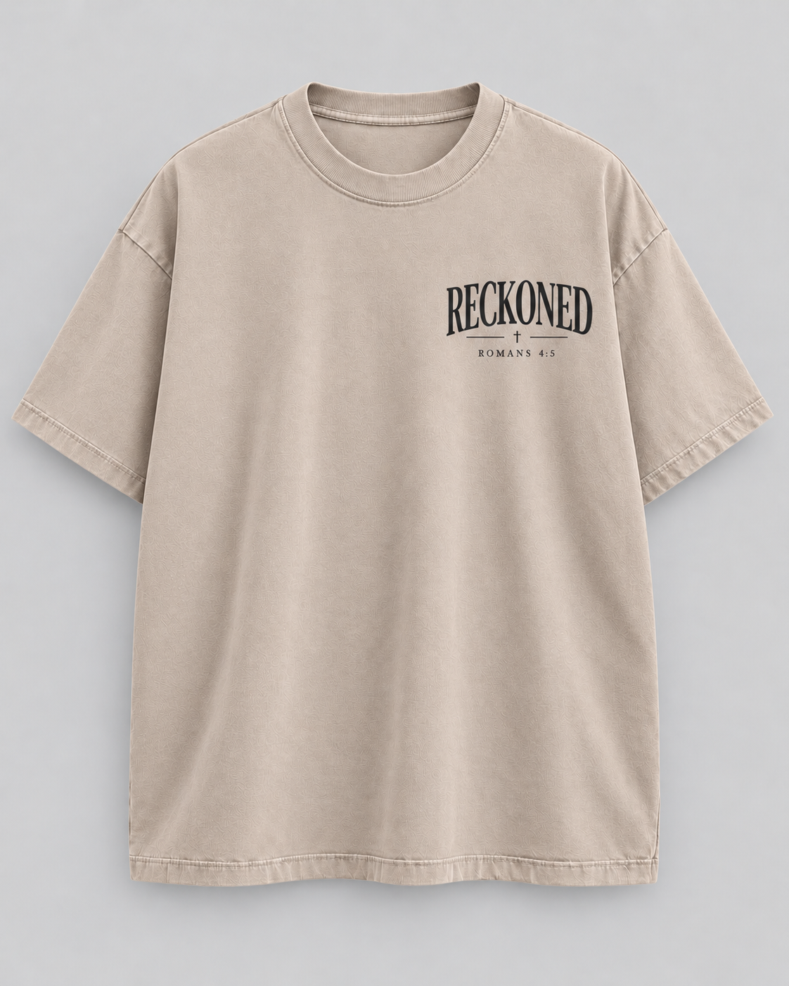 Manifesto Tee — Romans 4:5 Front